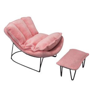 Bothyi - Mecedora De Hierro Forjado A Escala 1/6 Decorativa Para Figuras De Acción De 12 Pulgadas Rosa