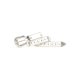 thumbnail image 4 of Cinturón Strapvia 74‑84 cm con diseño de cruz y cristales de strass blancos, 4 of 5