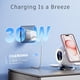 thumbnail image 2 of Cargador Inalámbrico Para iPhone Samsung Soporte De Carga Rápida Para Smartphones 15W Salida Máxima Compatible Con AirPods-Blanco, 2 of 6