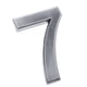 thumbnail image 2 of Número de puerta autoadhesiva de plástico plateado Número numérico numérico adhesivo número 7, 2 of 5