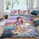 thumbnail image 2 of Muñeca American Girl Conjunto de sábanas temático, trío de piezas, cómodo y amigable con la piel, diseño único, regalo de decoración para el hogar para familiares, amigos y fans,135cm *200cm, 2 of 6