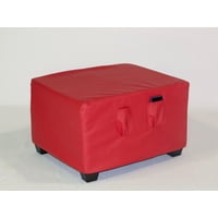 Cabsur - Puff Cama Sorrento Pu Rojo