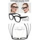 thumbnail image 3 of AEZUNI Lentes de Lectura Oversize para Mujer, Grandes, con Aumentos 0 a 6.0 (Negro, 125), 3 of 6