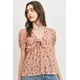 thumbnail image 1 of Top Floral con Lazo en la Parte Delantera y Estampado Waffle L, 1 of 7