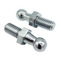 Magideal - 2 Uds., Capó De Perno Con Punta De Bola, Reemplaza Fácil Instalación, Accesorios De Extremo De Puntal De Gas Duraderos, Accesorio Universal De 10Mm M8 M6