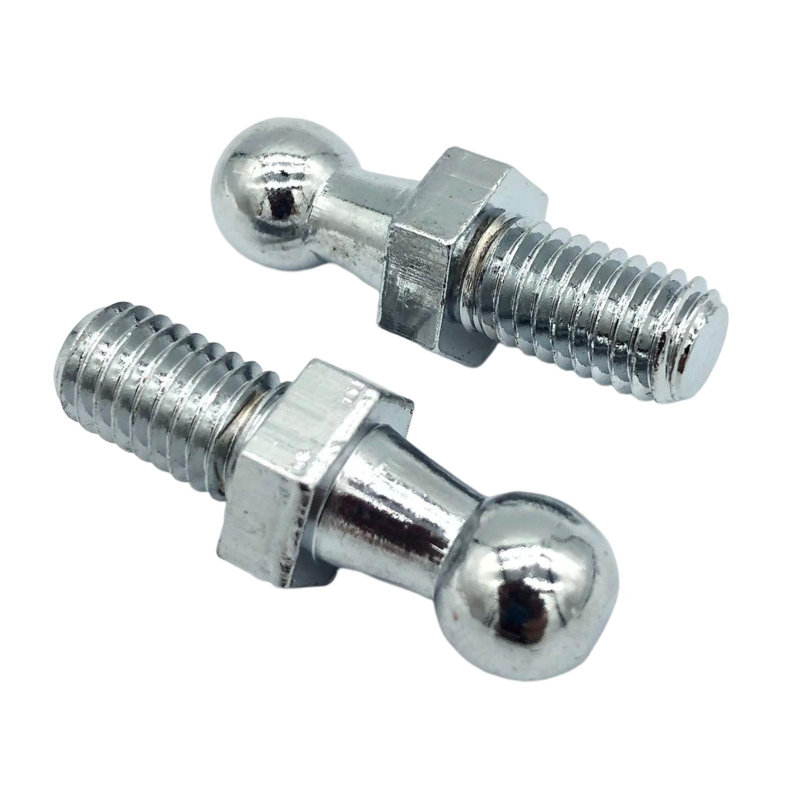 Magideal - 2 Uds., Capó De Perno Con Punta De Bola, Reemplaza Fácil Instalación, Accesorios De Extremo De Puntal De Gas Duraderos, Accesorio Universal De 10Mm M8 M6