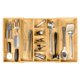thumbnail image 1 of Organizador de cajones de cocina KitchenEdge ajustable de bambú, 1 of 6