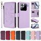 thumbnail image 3 of Funda Cartera Mariposa para [Xiaomi 15 Pro] con Soporte y Cremallera Morado claro, 3 of 6