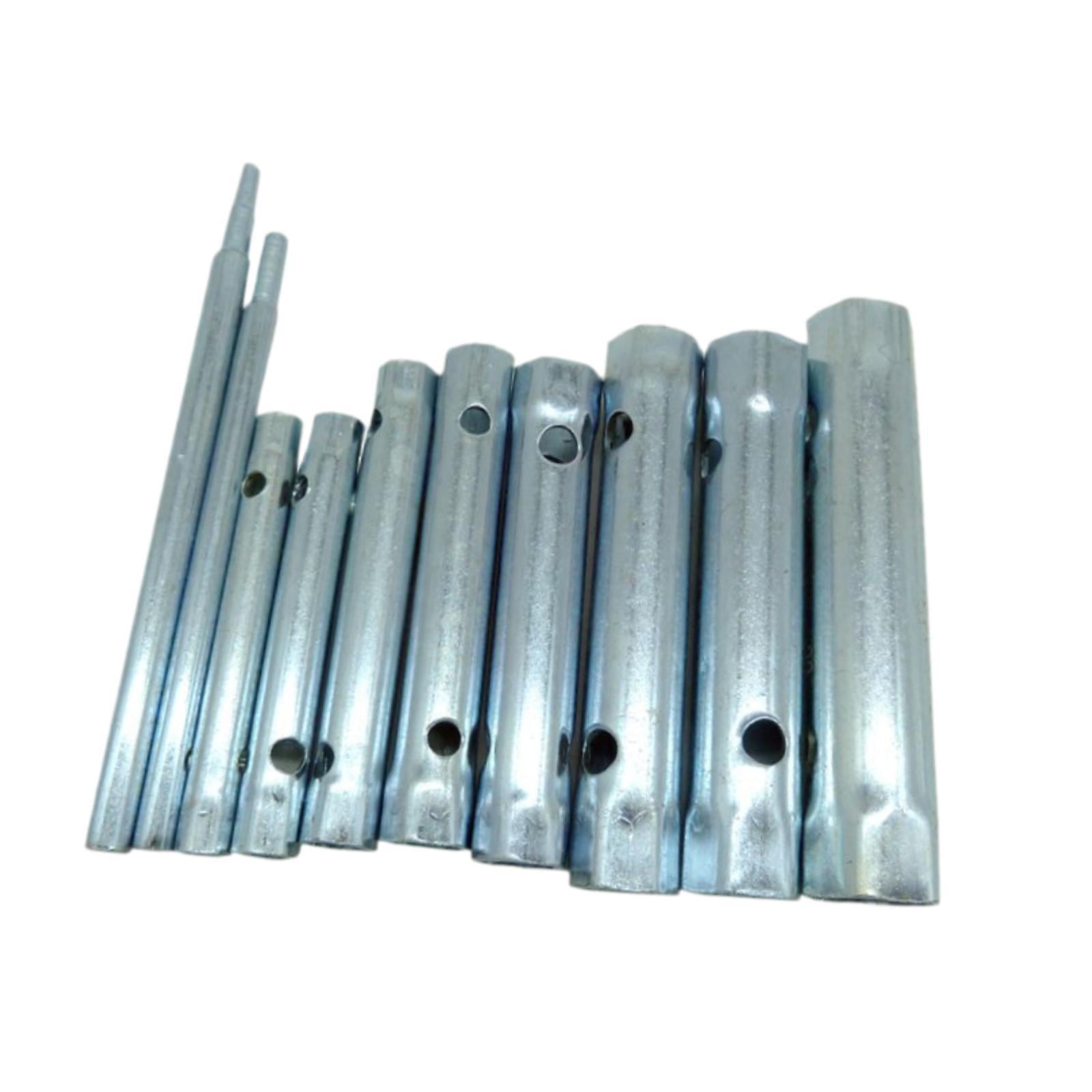 Magideal - Conjunto De Llave De Llave De 10 Piezas Herramienta De Extracción De Tuercas De Grifo Baño 6-22 Mm De Acero Tuerca Con Punta De Enchufa Establecida Co