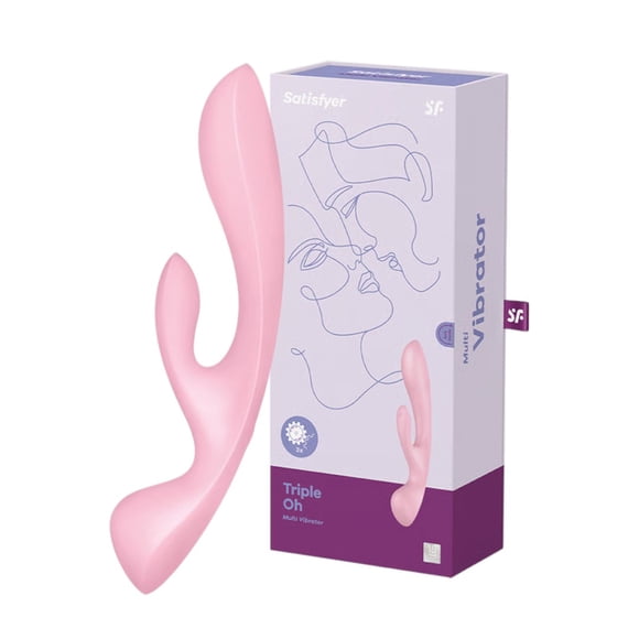 Satisfyer Vibrador 2 en 1 Triple Oh Rosa