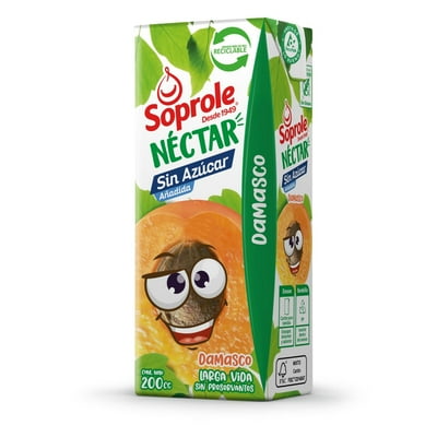 Néctar Sabor Damasco Caja 200 Ml Soprole