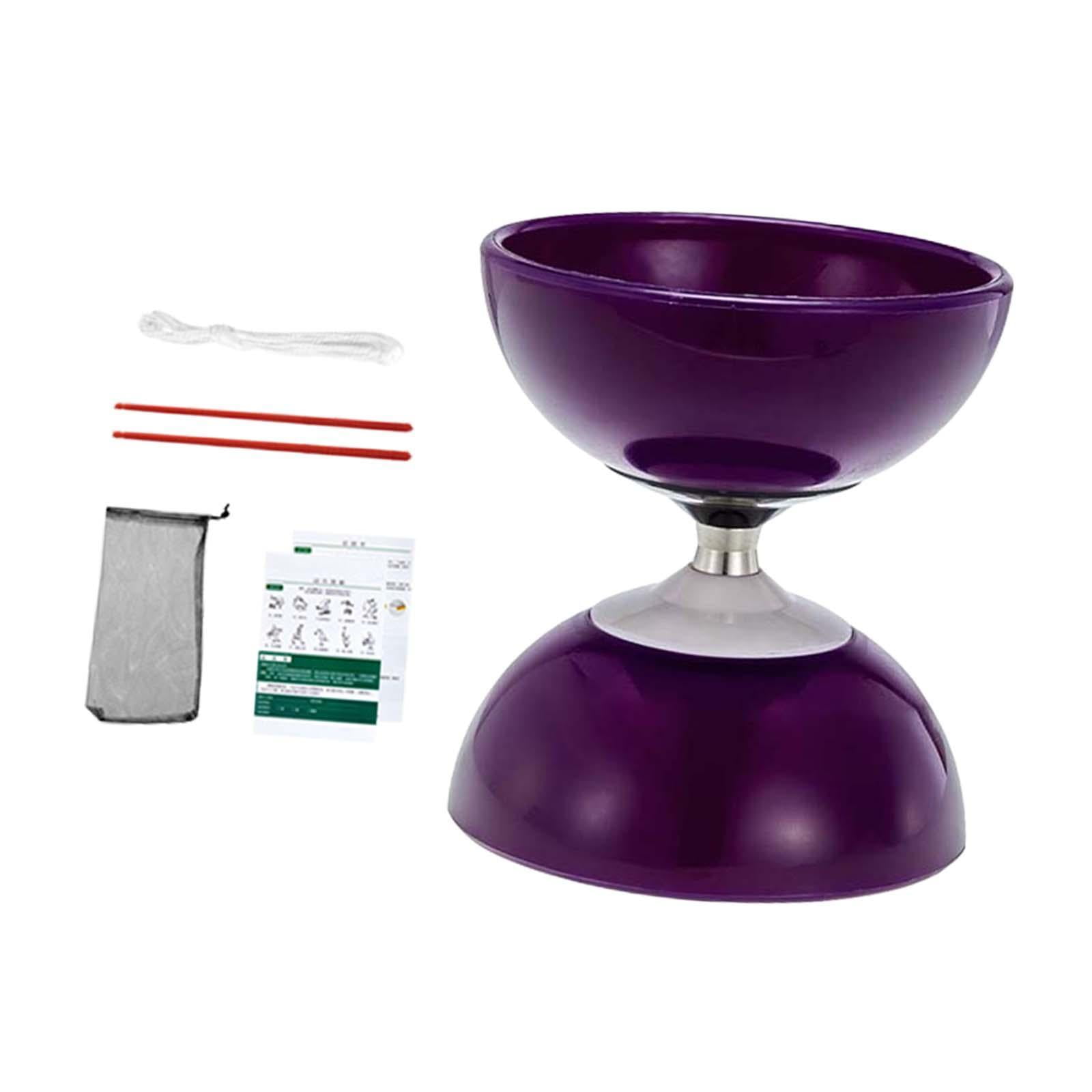 Bothyi - Diábolo Chino De Alto Rendimiento, Juguete De Yoyó Chino De Dos Cabezas Para Niños, Morado
