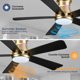 thumbnail image 3 of Ventilador Surtime 8968 117 cm bajo perfil RGB motor DC, 3 of 3
