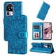 thumbnail image 3 of Funda tipo cartera FOXDOCK para OPPO Reno 10 Pro Plus , diseño girasol en relieve, cuero PU, cierre magnético, soporte y tarjetero, 3 of 5