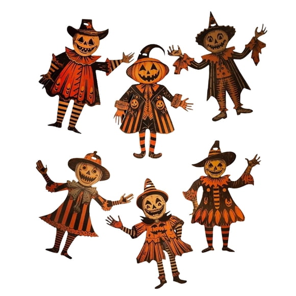 Banderines De Madera Para Decoración De Halloween, Para La Repisa De La Chimenea De La Oficina O Las Fiestas.