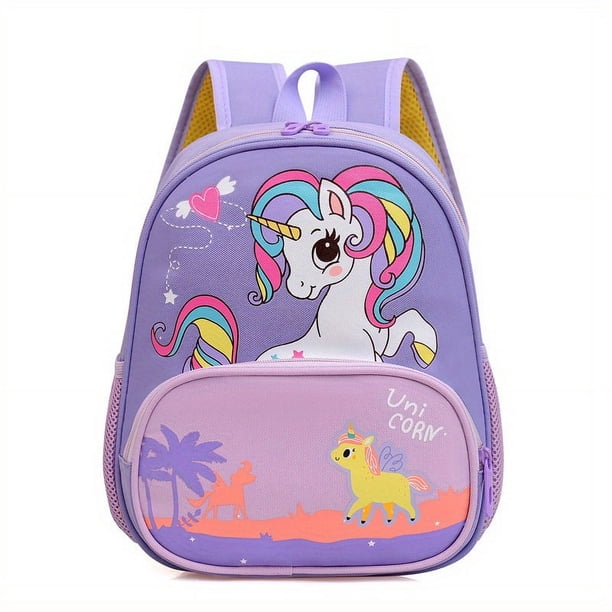 Kindergarten Lightweight Spine Protection Schoolbag Cute Cartoon Backpack Suitable For Aged 3-5 Girls And Boys Cute Dinosaur Unicorn Travel Backpack
