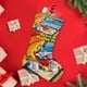 thumbnail image 4 of El Show de Bugs Bunny y el Correcaminos Tema: Calcetines de Navidad, fino lino blanco para colgar en escaleras y chimenea, decoración navideña para el hogar, regalo de Navidad.54cm×38cm, 4 of 5