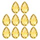 thumbnail image 1 of Uxcell K9 Cristales Colgantes Cuentas en Forma de Lágrima, Paquete de 10 Prismas de Candelabro de 38mm Partes de Cuentas Colgantes para Lámpara DIY, Amarillo Oro, 1 of 7