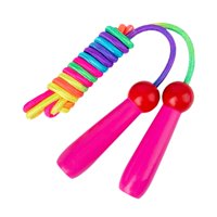 Magideal - Cuerda De Saltar Colorida Para Niños, Ajustable, De 2,4 M, Ideal Para Fiestas De Cumpleaños De Niños Y Niñas, Regalos De Entrenamiento Cardiovascular. Rosa
