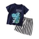 thumbnail image 1 of Pijama Niño Algodon Manga Corta Short Dino Celeste azul 18, 1 of 2
