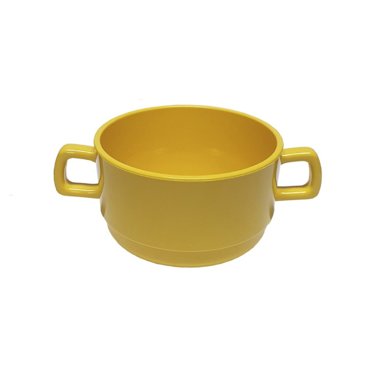 Gastroplast - Set De 4 Tazón Consomé Policarbonato Amarillo 300 Ml