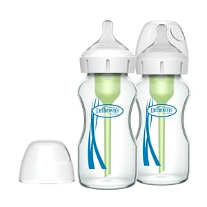 Dr. Brown'S - Pack 2 Mamaderas Anticólico Boca Ancha Vidrio 270Ml