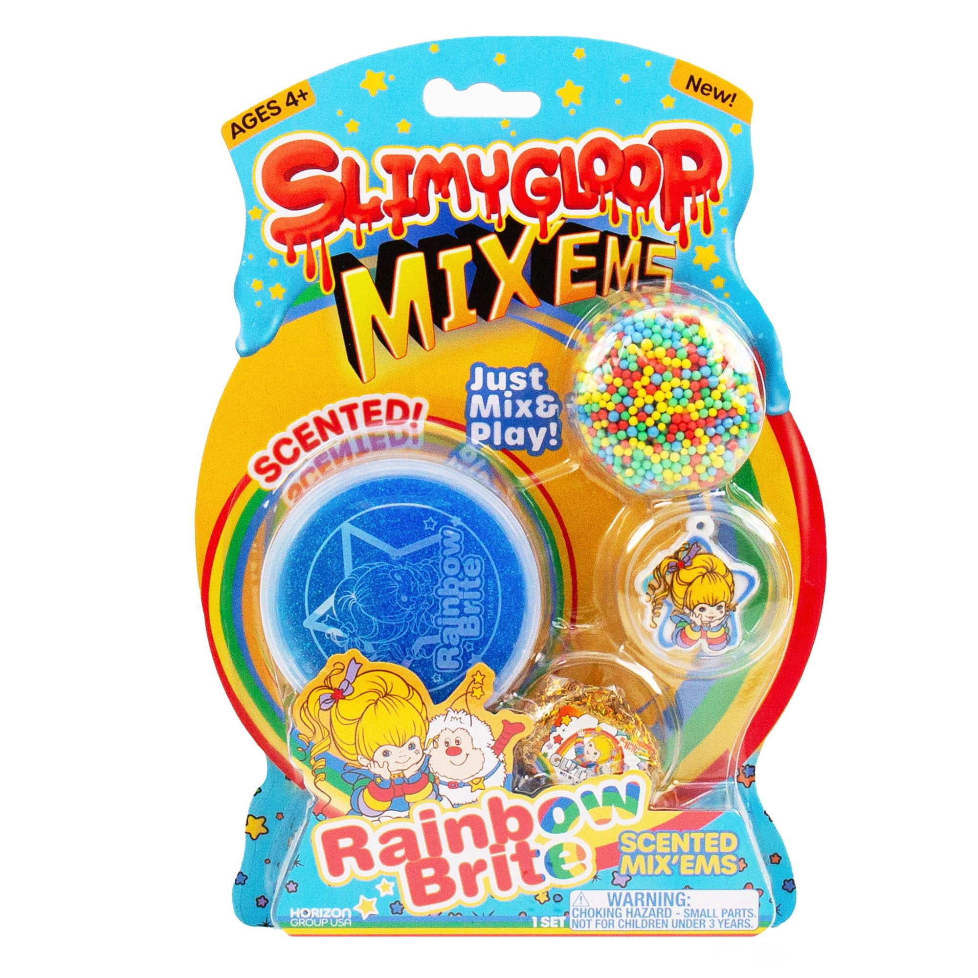 Horizon Group Usa - Slimygloop Mix'ems De Slime Rainbow Brite Con Aroma A Frambuesa Azul