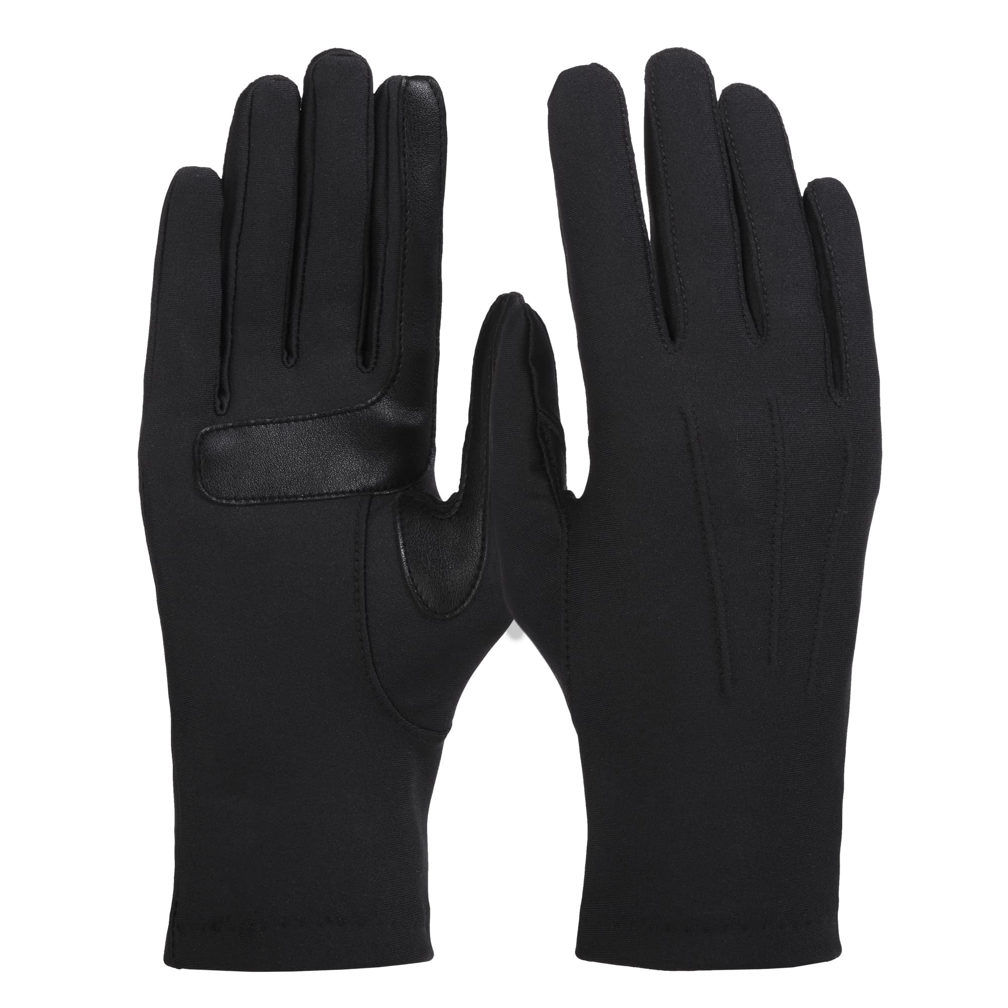 Guantes Elásticos Isotoner De Elastano Para Mujer Para Climas Fríos, Guantes De Conducción Smartouch De Invierno Con Repelente Al Agua Smartdri, Agarre De Piel Sintética, Negros