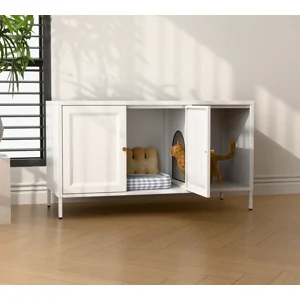 Recilock - Armario Bajo Para Mascotas 2 Puertas - Linea White Pc-4