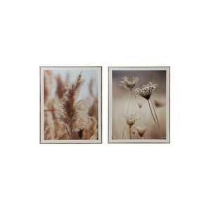 Vgo - Set 2 Cuadros 40X50 Mad C/Lam Natural