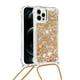 thumbnail image 1 of Funda FOXDOCK para iPhone 12 Pro Max con Cuerda Ajustable, Brillo Líquido, Protección Antigolpes y Lente – Ideal para Regalo, 1 of 6