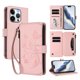 thumbnail image 1 of Funda Cartera Mariposa para [iPhone 14 Pro] con Soporte y Cremallera Rosa, 1 of 6