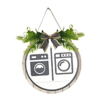 Ioensy - Letrero De Lavadora Decoración De Pared Decoración Letrero De Lavadora Para Puerta De Baño