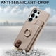 thumbnail image 2 of Funda FOXDOCK para Samsung Galaxy S26 Ultra Diseño con anillo, soporte, almacenamiento y protección RFID-caqui, 2 of 6
