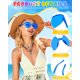 thumbnail image 4 of Gafas de sol LYMOJOR Corazón azul – Pack de 12 para fiestas, 4 of 6