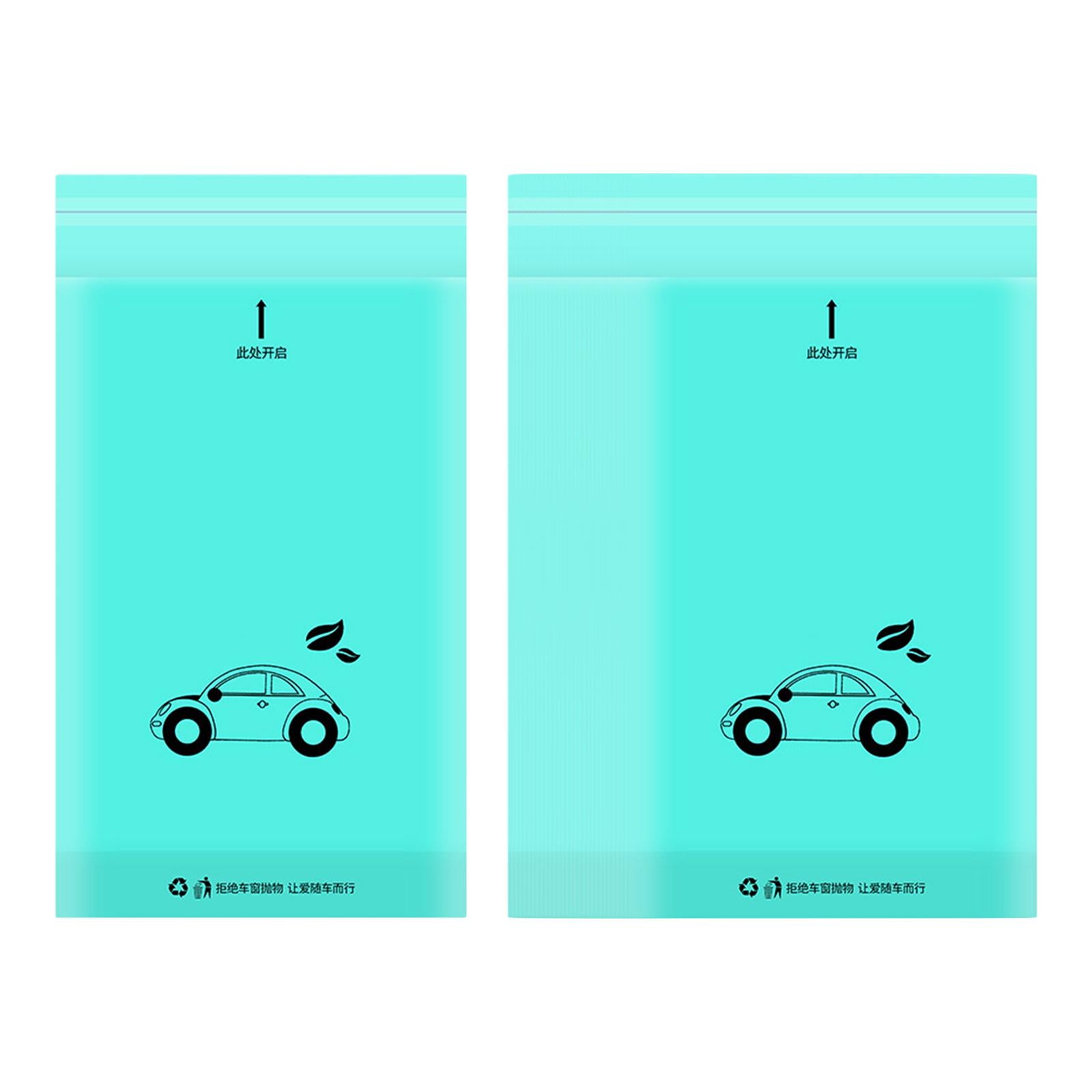 Magideal - Bolsa De Basura Para Coche, Fácil De Pegar, Bolsa De Basura Para Coches, Baños, Dormitorios, 50, Color Azul 50 Azul