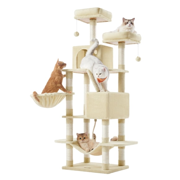 Árbol para Gatos Feandrea UPCT165M01 168 cm con 13 Rascadores