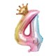 thumbnail image 1 of Número De Corona Digital De Color Degradado Globo 32 "Decoración De Boda Sellado Automático 4, 1 of 5