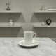 thumbnail image 2 of Taza Y Plato X6 Para Cafe De Porcelana Color Blanco, 2 of 3