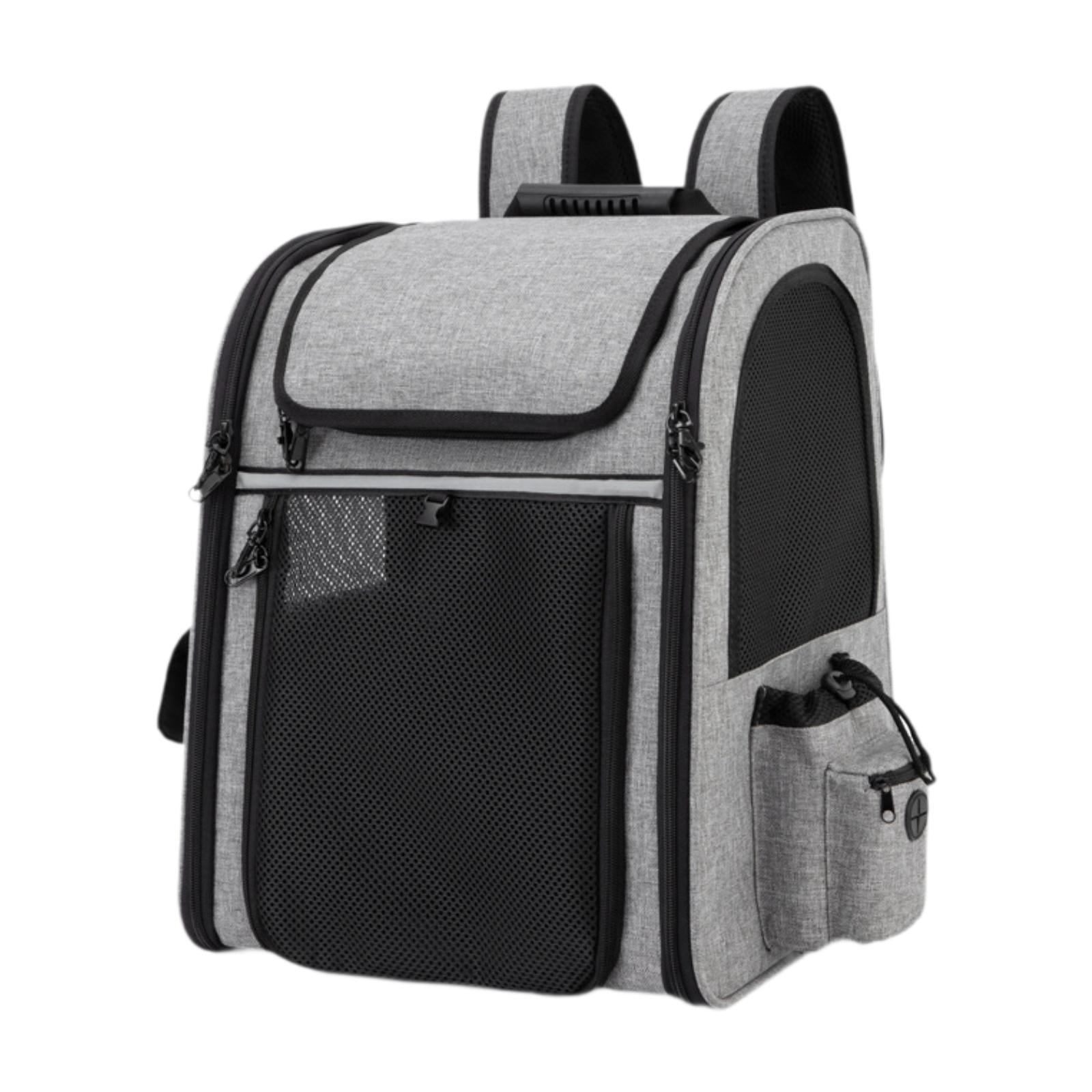 Ioensy - Mochila Para Mascotas, Bolsa De Transporte Portátil Ligera, Para Viajes, Turismo, Color Gris