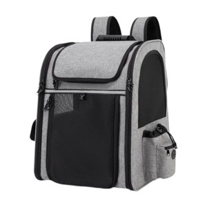 Ioensy - Mochila Para Mascotas, Bolsa De Transporte Portátil Ligera, Para Viajes, Turismo, Color Gris