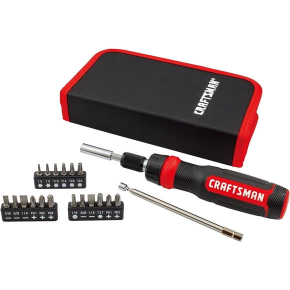 Destornillador CRAFTSMAN Ratcheting Set 26 Piezas CMHT68001