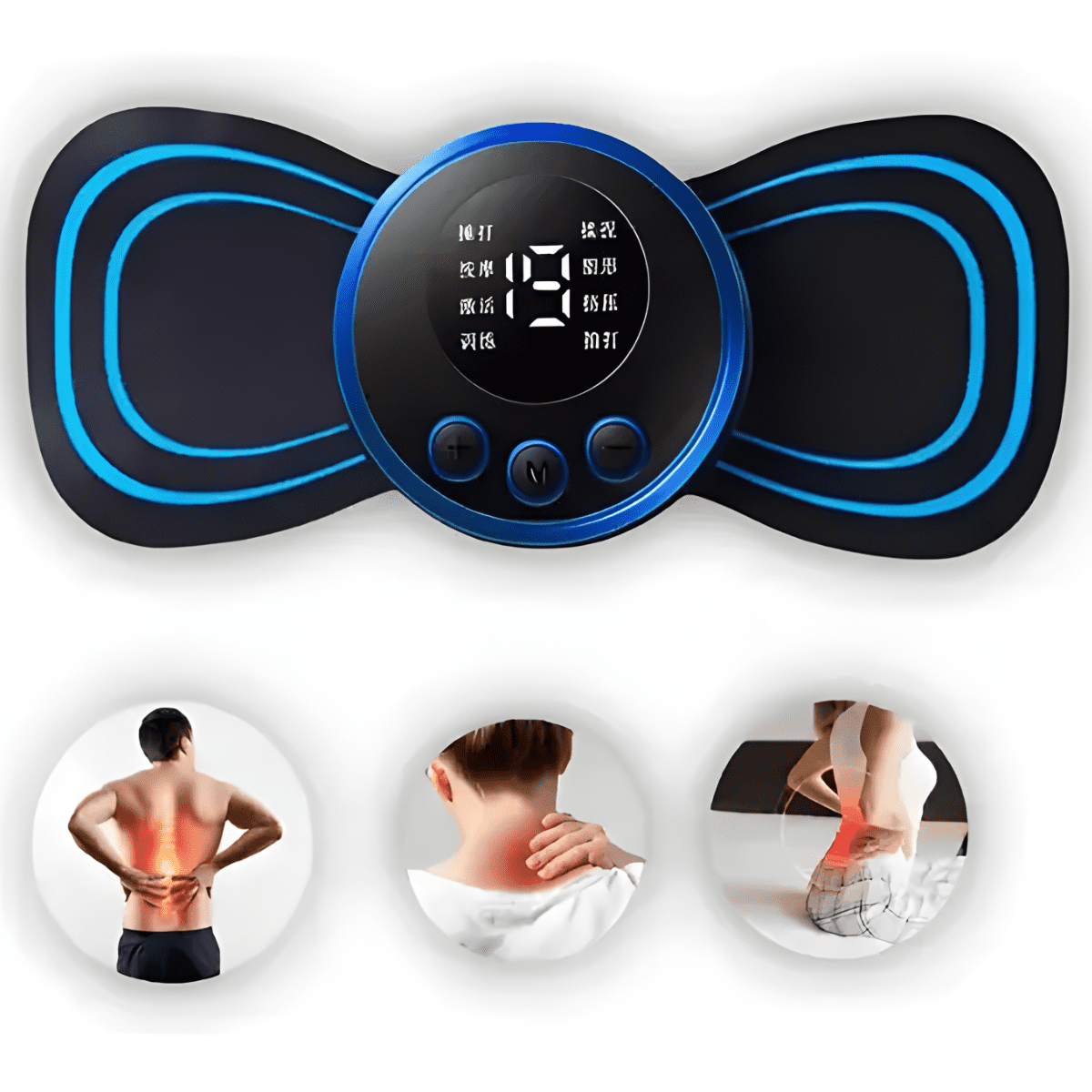 Genérica - Mini Masajeador De Parche Cuello Espalda Electroestimulador