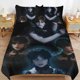 thumbnail image 1 of Wednesday Addams Duvet Cover Set 3 Piece Bedding Set Double Sided Printing Decorative Comforter Cover Set, 1 of 5