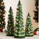 thumbnail image 1 of Juego de 3 árboles de Navidad de cerámica Best Choice Products, 1 of 7