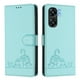 thumbnail image 5 of Funda tipo cartera FOXDOCK para Oukitel C58 con soporte, ranuras, RFID, diseño de gato, 5 of 5