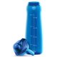 thumbnail image 4 of Botella de agua Pogo de plástico sin BPA de 1,2 L con tapa abatible, color azul, 4 of 5