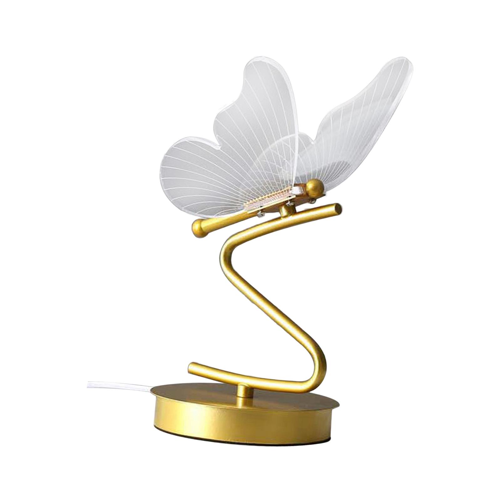 Ioensy - Buttefly Lámpara De Escritorio Luz Nocturna 8W Elgant Dormitorio Lámpara De Escritorio Para Mostradores Hogar Luz Cálida 3000K