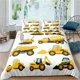 thumbnail image 1 of x1224 Bed SheetsSimple Cartoon Car Bedding Set Excavator Duvet Cover Bedroom Comforter Twin ​Size Quilt Cover Home Textile /PCS 3-Piece Bedding Set (1 Duvet Cover + 2 Pillow Shams) nj1224, 1 of 5