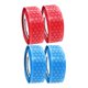 thumbnail image 1 of 2 Pares De Cintas Para Envolver Palos De Golf De Cuero PU Rojo Y Azul, 1 of 5